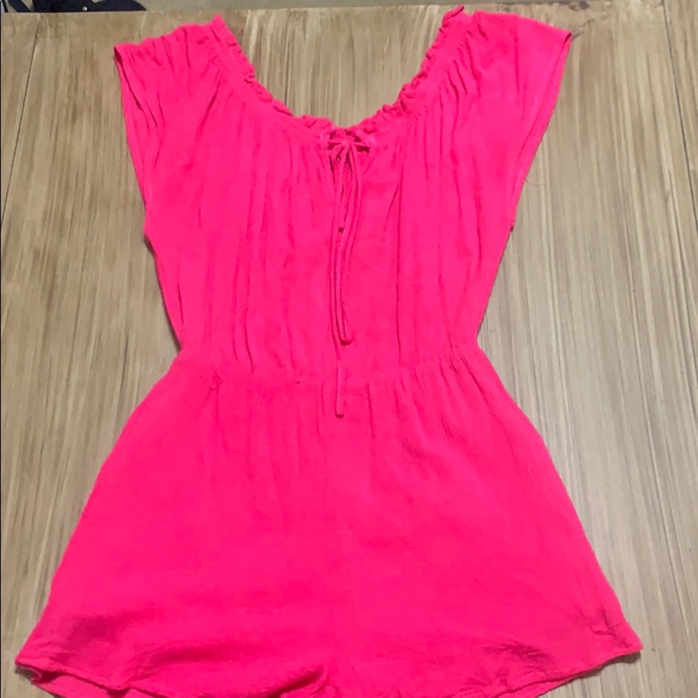 boutique romper with short sleeves